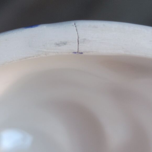 VTG Set Of 2 Knobler Japan Ceramic Jelly Molds Hand Painted Blue White Home - Picture 5 of 14